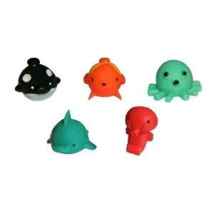  SEA MANIA 1  Complete Set of 5 Squishies W/ GAME CODES FOR 
