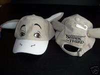 NEW DONKEY SHREK THE THIRD   CHILD SIZE BALL CAP HAT  