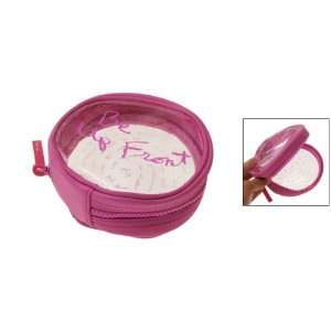    Rosallini Lovable Round Portable Girls Cosmetics Bag Pink Beauty