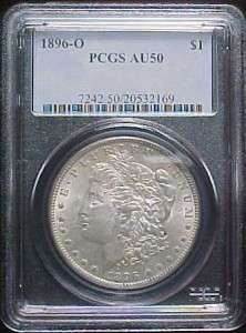 1896 O PCGS AU50 Morgan Silver Dollar  