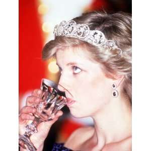 Princess Diana Visits Portugal at Banquet Hosted by the President 