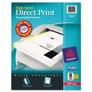  New Direct Laser Printer Dividers Eight Tab Letter Case 