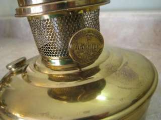 ALADDIN #12 POT Vintage/Antique BRASS KEROSENE/OIL LAMP  