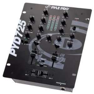    Pyle PYD725 2 Channel Professional Mixer Musical Instruments
