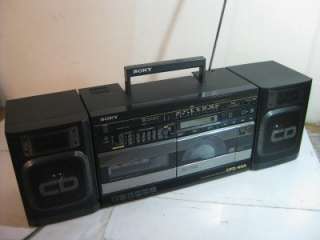 F10) Sony CFD 444 AM FM CD Compact Disc Cassette Tape Recorder 