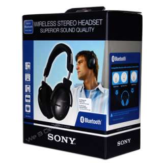 NEW Sony DR BT50 Stereo Bluetooth Headset Wireless Audio Portable 