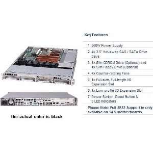  Supermicro Cse 815tq 560b 560w 1u Rackmount Server Chassis 