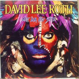 DAVID LEE ROTH eat em and smile LP vinyl 1 25470 VG  