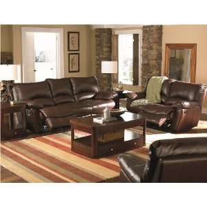   SOFA LOVESEAT MOTION SET RECLINERS LEATHER MATCH