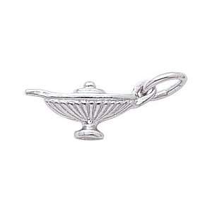  Rembrandt Charms Lamp of Learning Charm, Sterling Silver 