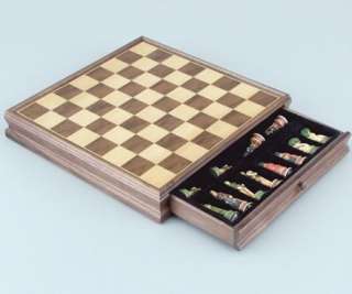Fames 20 Walnut Chess board with storage drawer is perfect for any 