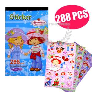 New Strawberry Shortcake Paper Stickers Booklet~6 Pages  