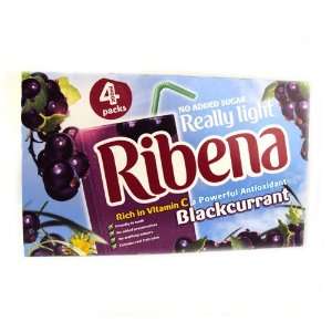 Ribena Ready To Drink Really Light Blackcurrant 4 Pack 800g  