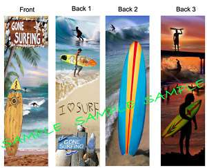 SURFBOARD BOOKMARKS Surf Rider Surfer Surfing Beach  