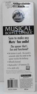 New York NY Mets Musical Beer Pop Bottle Cap Opener New  