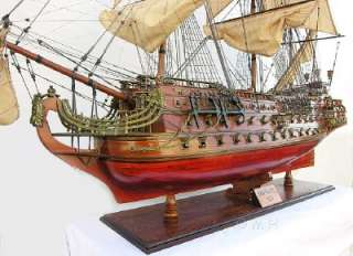 XL Spanish San Felipe Wood Tall Sailing Ship Model 56  