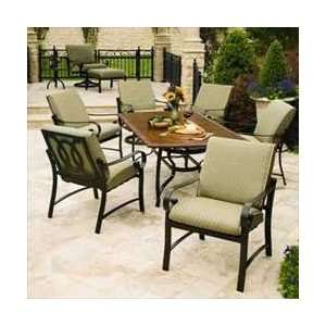   Round Dining Table with 4 Dining Chairs   Aluminum Patio Furniture