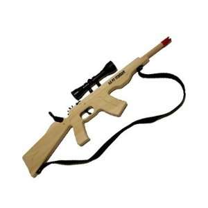    47 Combat Rifle with Scope and Sling Rubberband Gun 