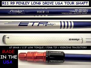 TaylorMade R11 / R9 PENLEY LONG DRIVE USA MADE TOUR SHAFT W SLEEVE TIP 