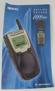 Motorola NexTel i1000 Plus Flip Phone Bundle w/ CHARGER cradle 