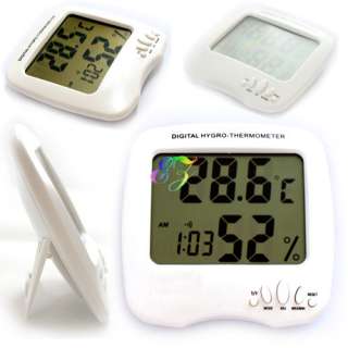   digital clock hygrometer humidity meter thermometer new temperature
