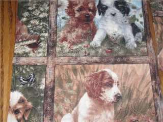 Set 2 handmade quilted pot holders Puppies Dogs  