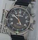 T49827 Timex Expedition Mens Dual Time INDIGLO Watch Black Leather 
