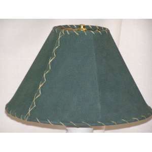  Western Leather Lamp Shade   14 Green Pig Skin