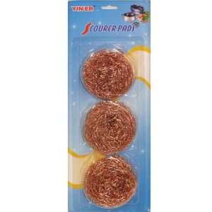  3 Piece Jumbo Scouring Pads Copper Case Pack 96 