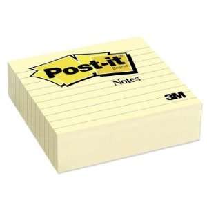   Self adhesive, Repositionable   4 x 4   Canary Yellow   Paper   1
