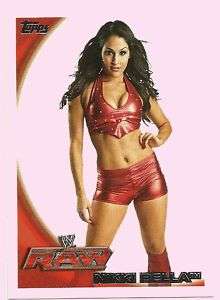 NIKKI BELLA #8 2010 WWE Topps card DIVA  