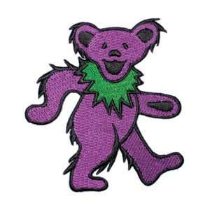   Purple Dancing Bear Embroidered iron On patch p1212 Toys & Games