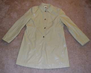 giacca womens trench coat/jacket light green XL lined $150 Gallery 