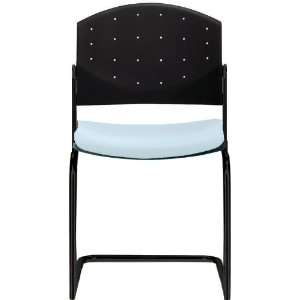   Sled Base Stack Side Chair with Upholstered Seat Pad