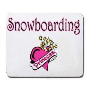  Snowboarding Princess Mousepad