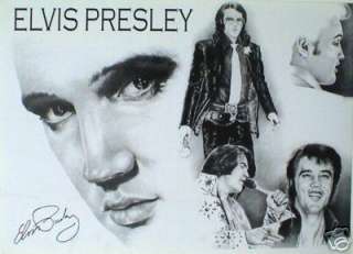 ELVIS PRESLEY POSTER FROM THAILAND COLLAGE OF THE KING  