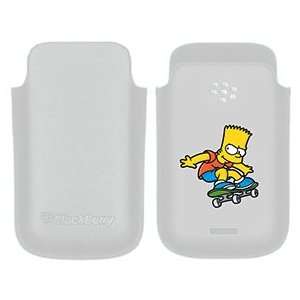 Skateboarding Bart Simpson on BlackBerry Leather Pocket 