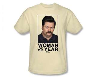   Ron Swanson Woman Of The Year NBC TV Show T Shirt Tee  