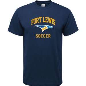   Lewis College Skyhawks Navy Soccer Arch T Shirt