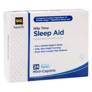  DG Health Nite Time Sleep Aid   Mini Caplets, 24 ct 