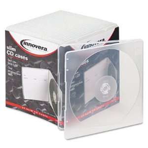  Innovera® Slim CD Case CASE,CD,SLIM,25/PK,CR (Pack of8 