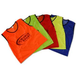 12 YOUTH RED Mesh Scrimmage Vests Pinnies Bibs Soccer Football 