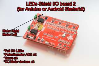   PIC24 Android StarterKit (ADK) + LEDs Shield Board  Compatible Arduino