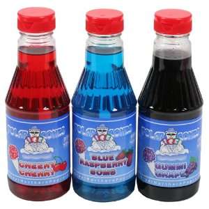 3 Flavor Combo Pack Snow Cone & Shaved Ice Syrup  Pint 