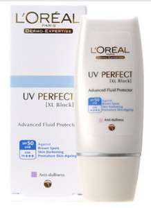 oreal UV Perfect Advanced Fluid Face Protector SPF 50  