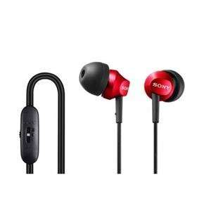  Sony Audio/Video, EX Earbuds   RED w/Volume Co (Catalog 