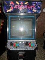 Dark Stalkers Video Arcade Game Coin Operated Vending 25 Monitor 