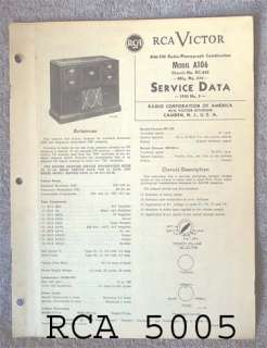 RCA Service Data 1950,Radio,Phonograph,R Changer CHOICE  