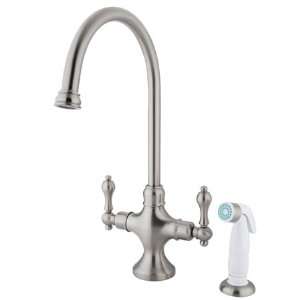   mono block kitchen faucet with plastic side sprayer