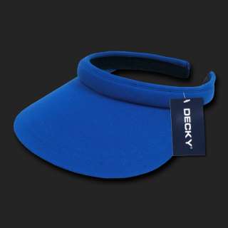 ROYAL BLUE WOMENS CLIP ON VISOR CAP CAPS VISORS GOLF  